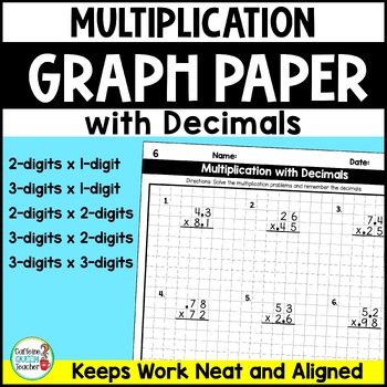 multiplying decimals using multi digit multiplication on graph paper