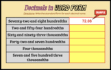 Decimals in WORD FORM 5.NBT.A.3 Digital Homework Practice 