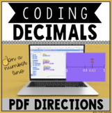 Coding Decimals on a Number Line