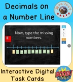 Decimals on a Number Line- Digital Interactive Boom Cards