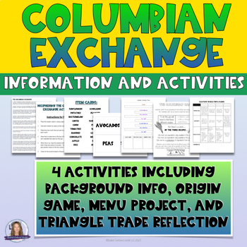 Preview of Columbian Exchange Activity - Includes Triangular Trade Activity