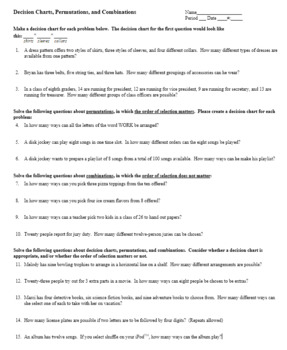 34 Permutation And Combination Worksheet Answers - support worksheet