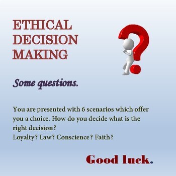 ethical decisions