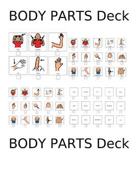 WHAT HURTS?  PECS FIRST LEARNING BODY PARTS FLASH CARDS SPECIAL NEEDS 
