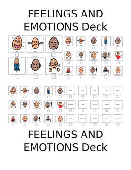 Emotions Cards feelings/emotions Non Verbal SEN Pec visual learning aid Set 