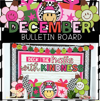 Preview of Deck The Halls December Bulletin Board Decor // Christmas Decor Bundle