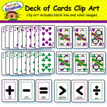 Preview of Deck of Cards Clip Art