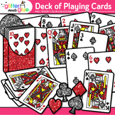 Deck of Playing Cards Clipart: King Queen Ace Spades Jack 