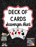 Deck of Playing Cards Scavenger Hunt Activity