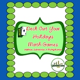Holiday Gift Math Card Games for Multiplication Addition a
