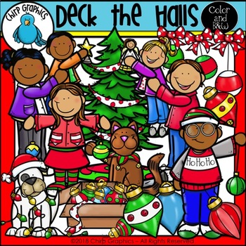 Deck the Halls Christmas Clip Art Set - Chirp Graphics by Chirp Graphics