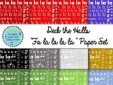 Deck the Halls- "Fa la la la la" Digital Paper Set