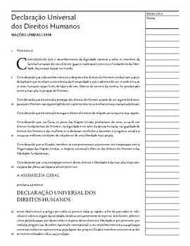 Preview of Declaração Universal dos Direitos Humanos (Portuguese) (United Nations | 1948)
