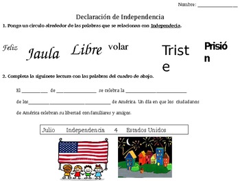 Preview of Declaracion de la Independencia