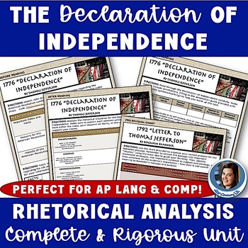 Preview of Declaration of Independence - AP Language & Composition Rhetorical Analysis Unit
