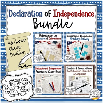 Preview of Declaration of Independence Activities Bundle | Civics & American Government