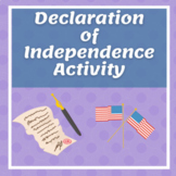 Declaration of Independence Activity - Distance Learning