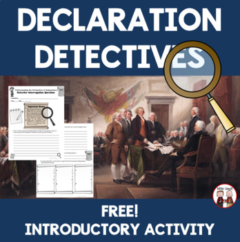 Preview of Declaration of Independence Activity Free