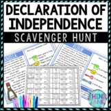 Declaration of Independence Activity - Scavenger Hunt Chal