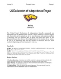 Declaration of Independence Analysis Essay Packet