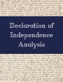 Declaration of Independence Analysis- Print and Google Classroom