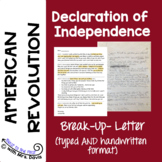 Declaration of Independence Break-Up Letter