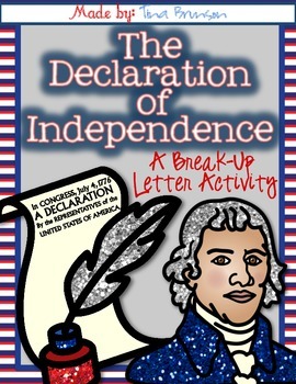 Preview of Declaration of Independence Breakup Letter Activity