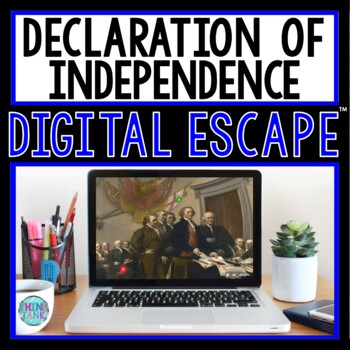 Preview of Declaration of Independence DIGITAL ESCAPE ROOM | Distance Learning