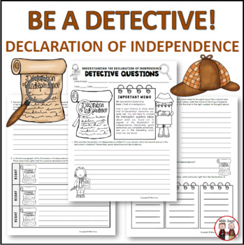 Preview of Declaration of Independence Activity - Declaration Detectives