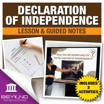 Preview of Declaration of Independence Digital Lesson and Activities - U.S. Government