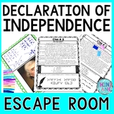 Declaration of Independence ESCAPE ROOM! Reading Comprehen