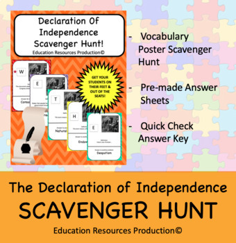 Preview of Declaration of Independence History Scavenger Hunt