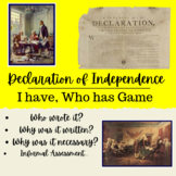 Declaration of Independence - I have who has game