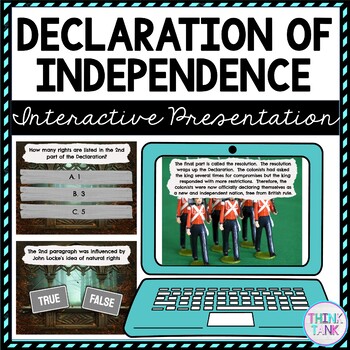 Preview of Declaration of Independence Interactive Google Slides™ Presentation