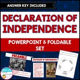 Declaration of Independence PowerPoint and Foldable Notes Set