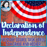 Declaration of Independence Task Cards