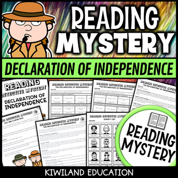 Preview of Declaration of Independence Reading Detective Mystery and Comprehension