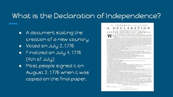 Preview of Declaration of Independence Resources