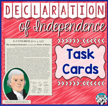 Preview of Declaration of Independence Task Cards