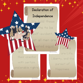 Preview of Declaration of Independence Tracing Pages