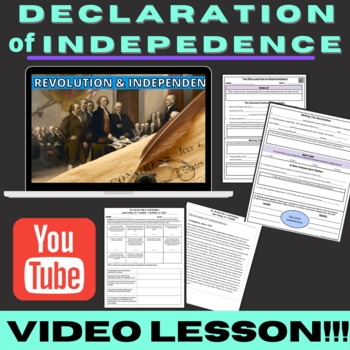 Preview of Declaration of Independence VIDEO Lesson & Activity
