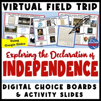 Preview of Declaration of Independence Virtual Field Trip Activity | Thirteen Colonies