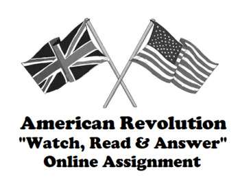 Preview of Declaration of Independence "Watch, Read & Answer" Online Assignment