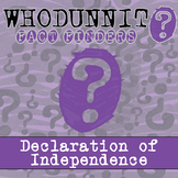 Declaration of Independence Whodunnit Activity - Printable