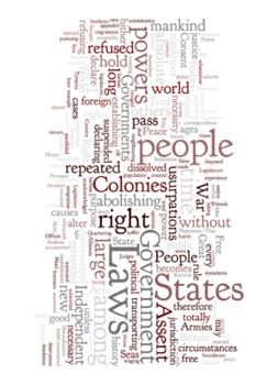 Preview of Declaration of Independence - Word Art Poster Prints