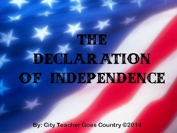 Preview of Declaration of Independence PowerPoint - Celebrate Freedom Week