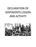 Declaration of Sentiments Lesson and Activity