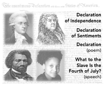 Preview of Declarations & "What to the Slave Is the Fourth of July?"