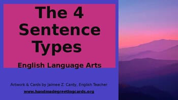 Preview of Teach Declarative, Imperative, Interrogative, Exclamatory Sentences-Power Point