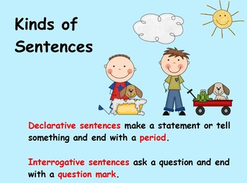 declarative sentence for kids